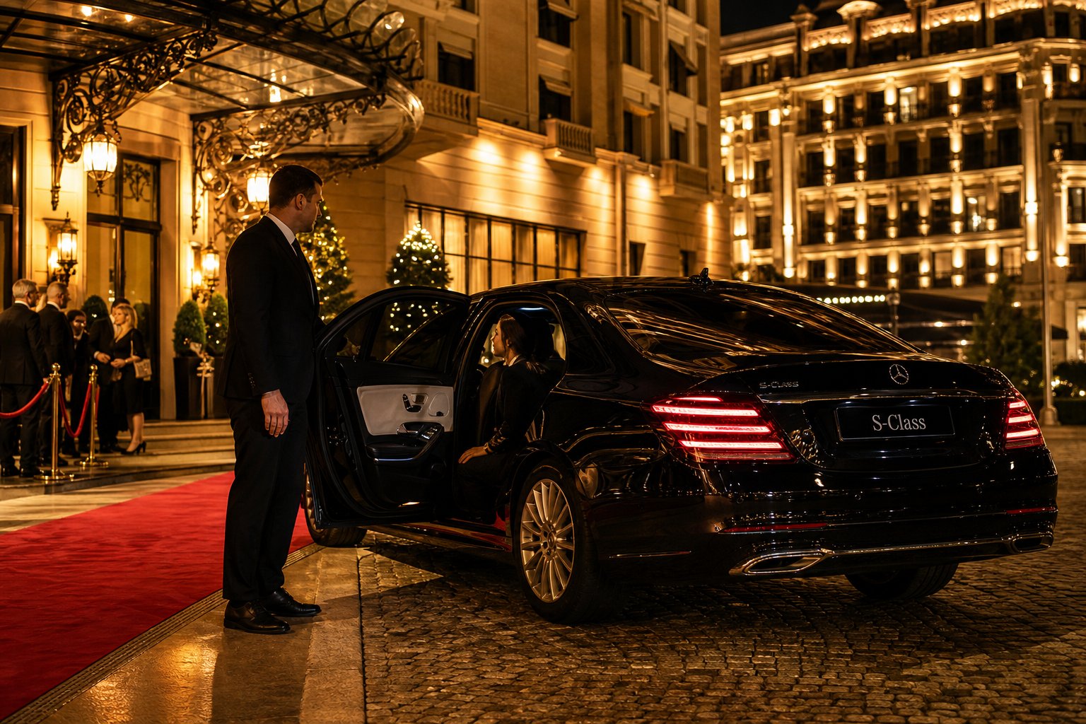 Berlina di lusso con autista